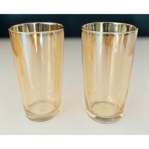 Amber MCM Carnival Drinking Glasses (2)